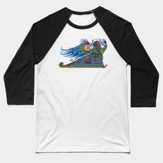 Angel Dancer Baseball T-Shirt by SillWill Studios